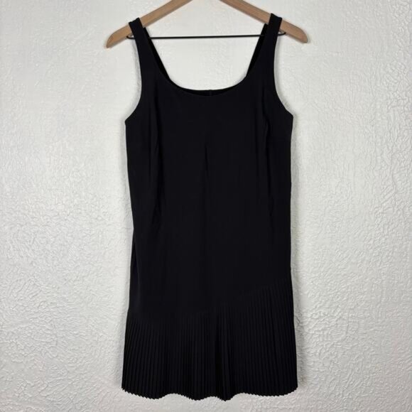 Spanx Yes Pleats Mini Dress in Black Size Medium - Picture 2 of 5
